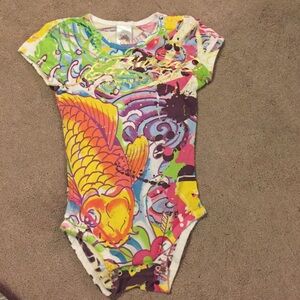 Ed Hardy unisex onesie.  Sz 12/18M.